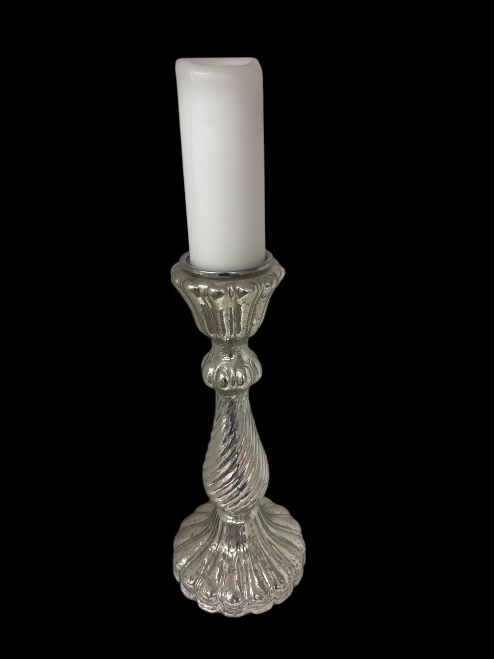 Kerzenständer: Kerzenständer Glas Bauernsilber – Neu (gemäss Beschreibung) aus Oftringen von SCHIBLI1