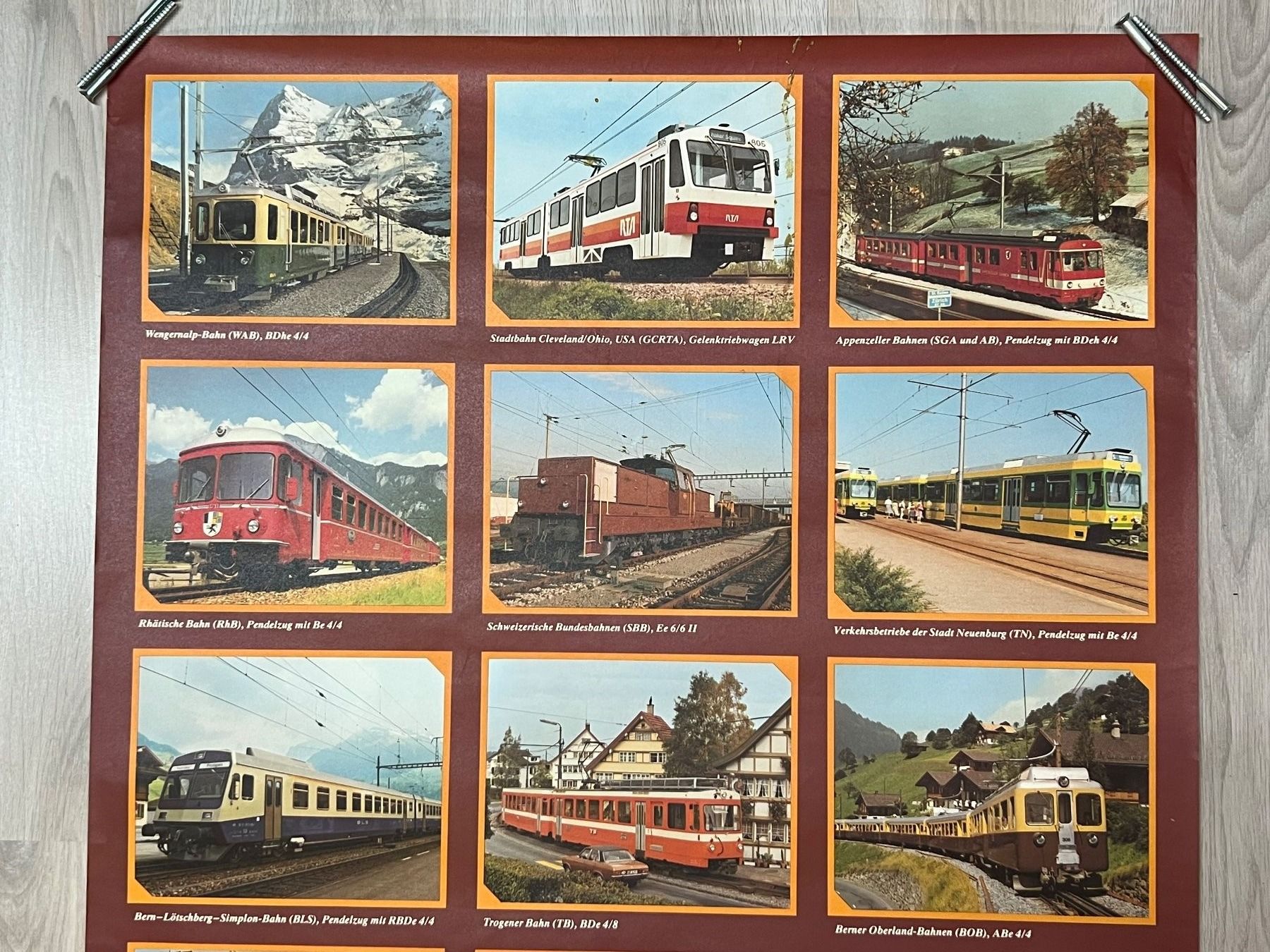 Foto & Immagini: Plakat BBC Brown Boweri Lokomotiven Eisenbahnen – Difettoso da Vaduz venduto da Unikate-Markt 5