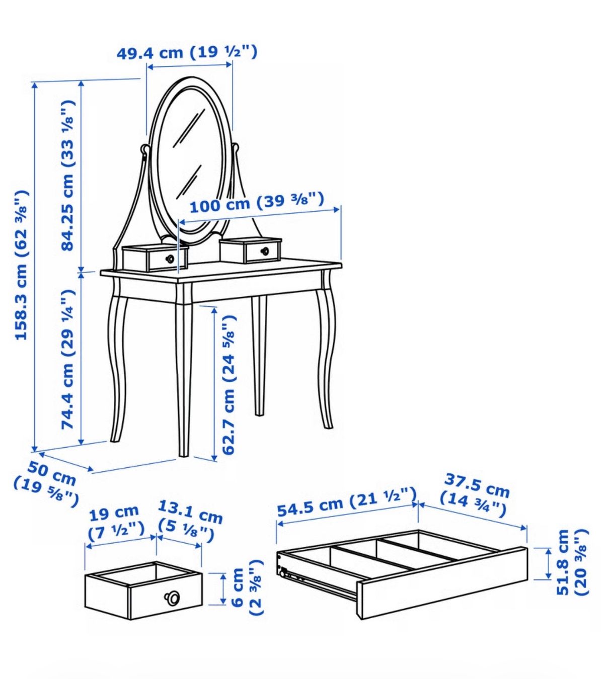 Ikea Tavoli da trucco: Frisier/ Schminktisch – Usato da Amriswil venduto da altidosve4 6