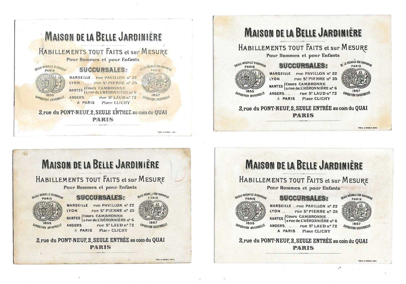 Grafica & Litografie: Cartes publicitaires - Chromo – Usato da Genève venduto da edelweiss1900 7