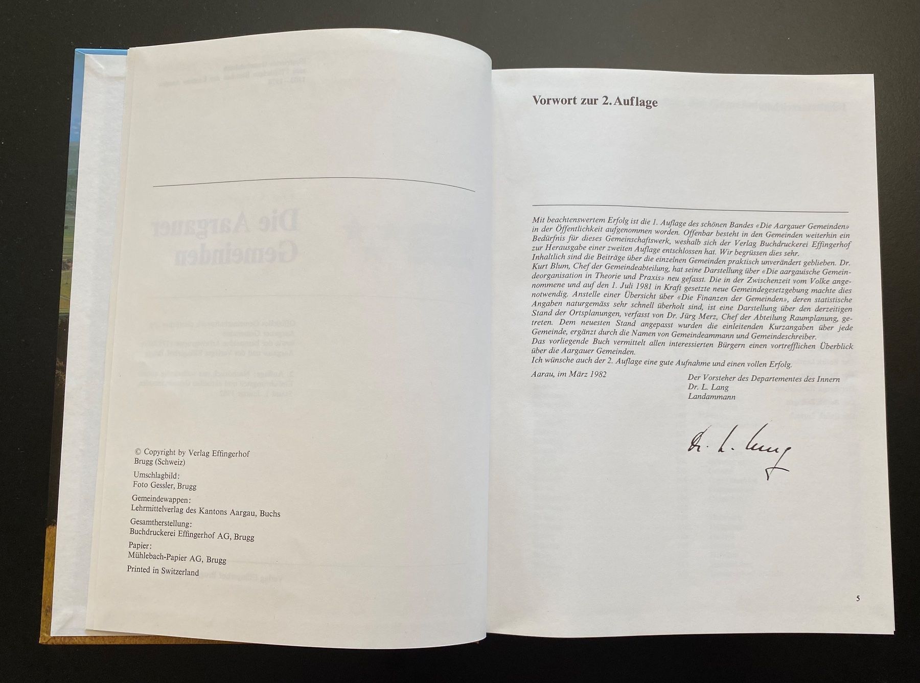 Livres: Die Aargauer Gemeinden / 2. Auflage 1982 – D'occasion à Nussbaumen AG par schuba2000 3