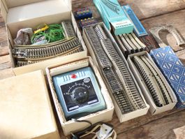 Märklin viele Schienen / HAG Trafo Set M-Gleis H0