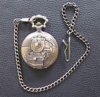 Aktion! Taschenuhr, Eisenbahn-Motiv