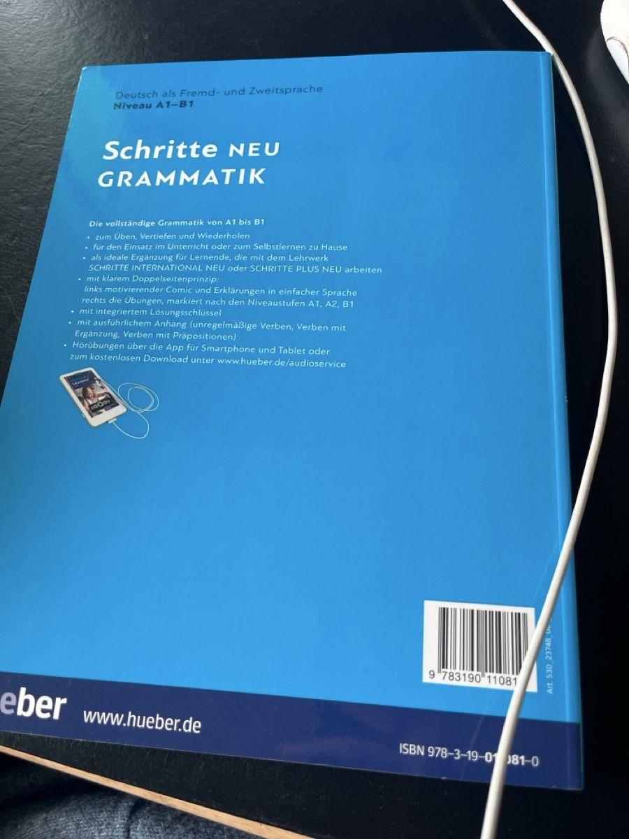 Schritte Grammatik A1-B1 Hueber: Deutsch als Fremdsprache (Neu (gemäss ...