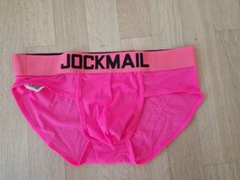 Jockmail Slip neon pink, getragen