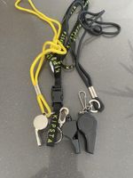 Set of 3 Emergency Whistles with Lanyards – Great Sound!