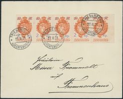 1921 - Aushilfsausgabe - Ersttagsbrief FDC ET