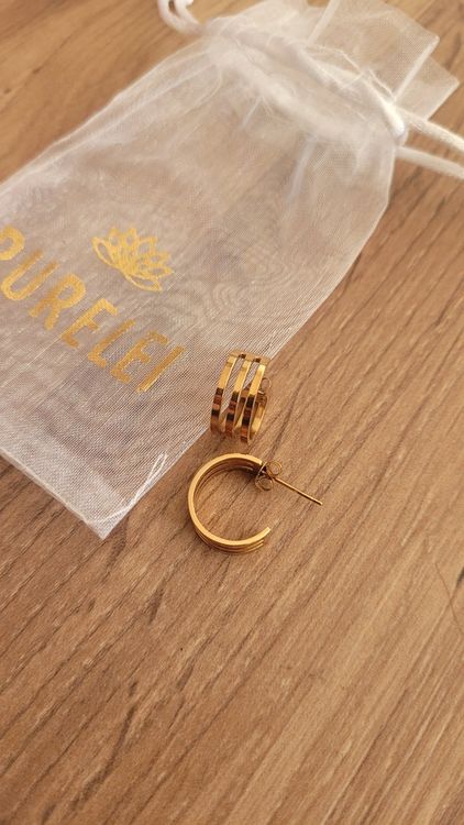 PURELEI Ohrstecker Herren - Edelstahl 7,5 Mm In Gold Oder Silber
