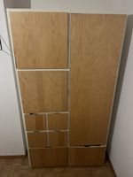 IKEA Kleiderschrank Holzoptik mit Schubladen weiss