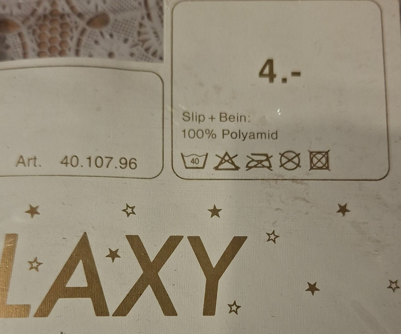 Calze & Collant: ABM Galaxy Vintage Strumpfhose Gr.L Schwarz gemustert – Nuovo e nell'imballaggio originale da Amriswil venduto da Celini3 2