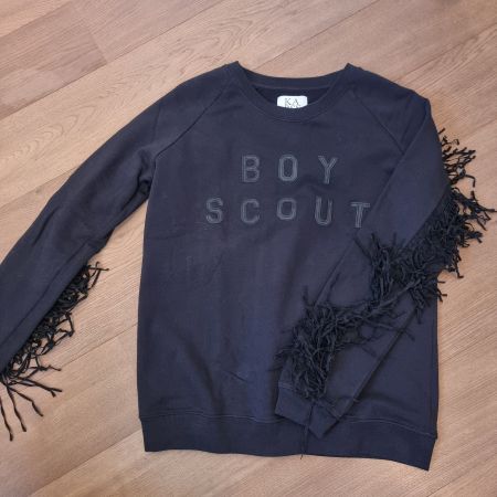 Zoe Karssen Designer Sweater, coole Fransen, wie neu, Gr. M
