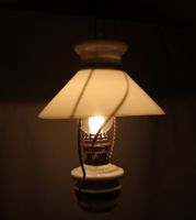 Vintage Opal Glas Hängelampe Lampe Leuchte