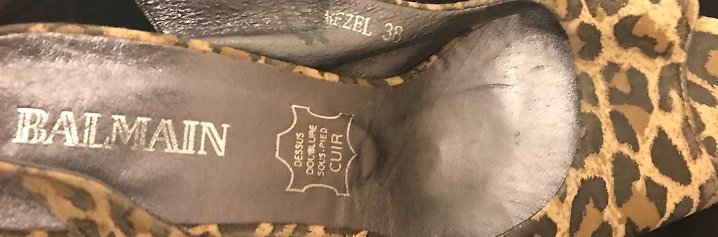 Scarpe da donna: Escarpins neufs de la marque Balmain motif léopard  – Usato da Lausanne venduto da MaudSawyer 1