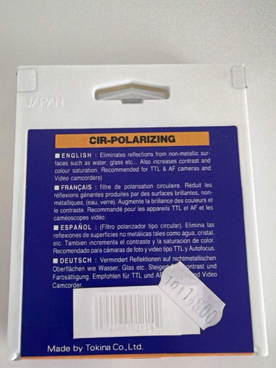Filter: HOYA CIR-Polarizing Filter 77mm - Neu & Originalverpackt – Neu und originalverpackt aus Biel/Bienne von RO19 1