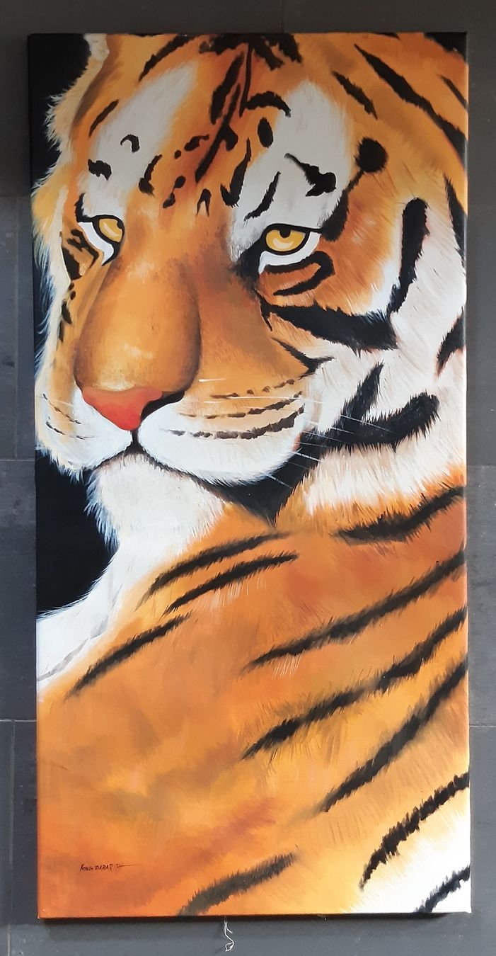 Dipinti: Schönes Bild Tiger – Usato da Richterswil venduto da ADIACE010