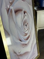 Bild Rosenmotiv mit Goldrahmen, guter Zustand