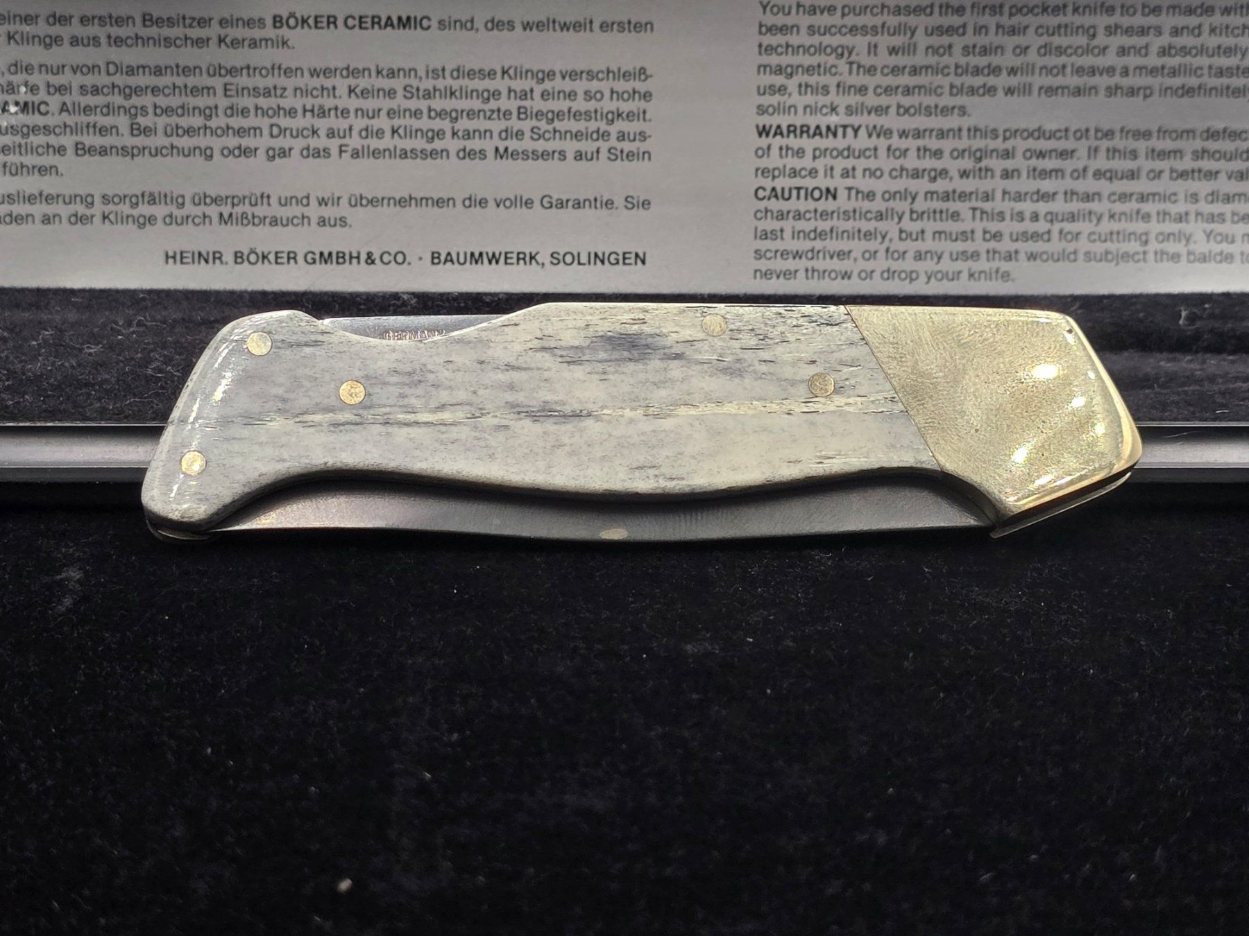 Coltelli tascabile: Böker Keramik Klappmesser – Usato da Rorschacherberg venduto da snOOpydOg11 3