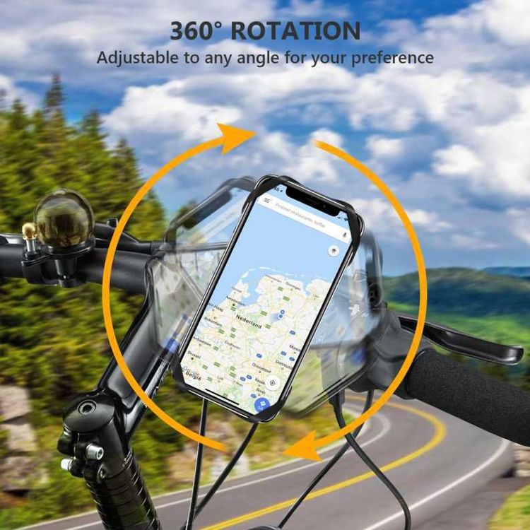 Handyhalterung Fahrrad Motorrad für 4-6,7 Zoll Smartphone