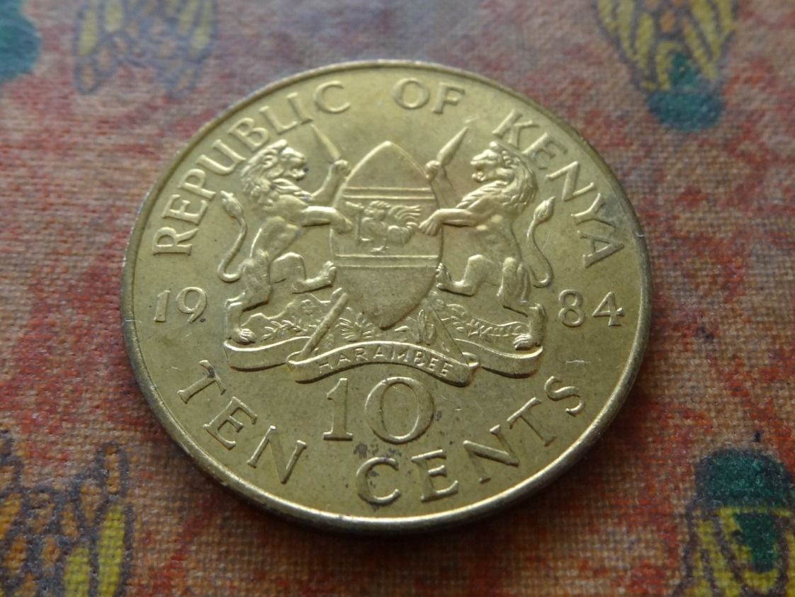 Tutti le monete: KENYA   10  Cents   1984 – Usato da Romanel-sur-Lausanne venduto da Swift13