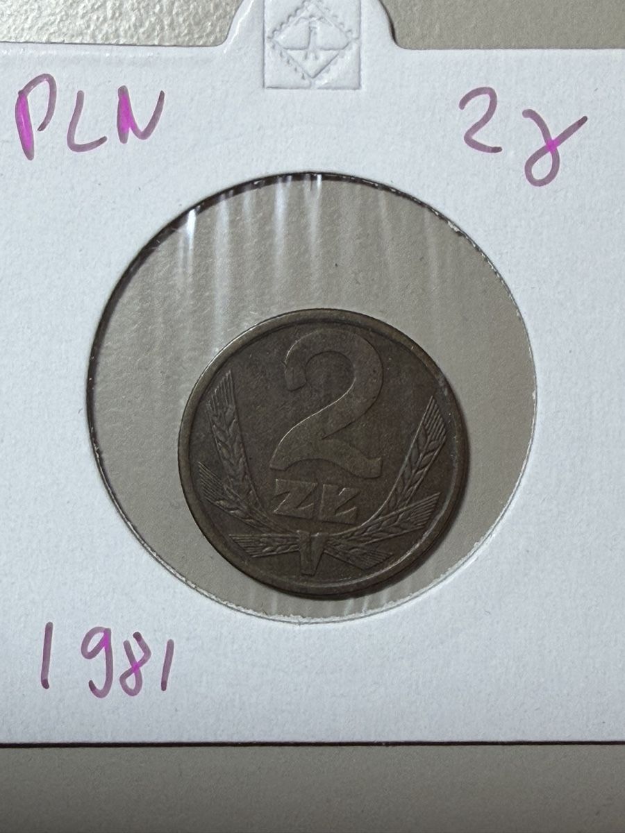 Tutti le monete: Pologne - 2 Ztotych - 1981 – Usato da Payerne venduto da Mike1682