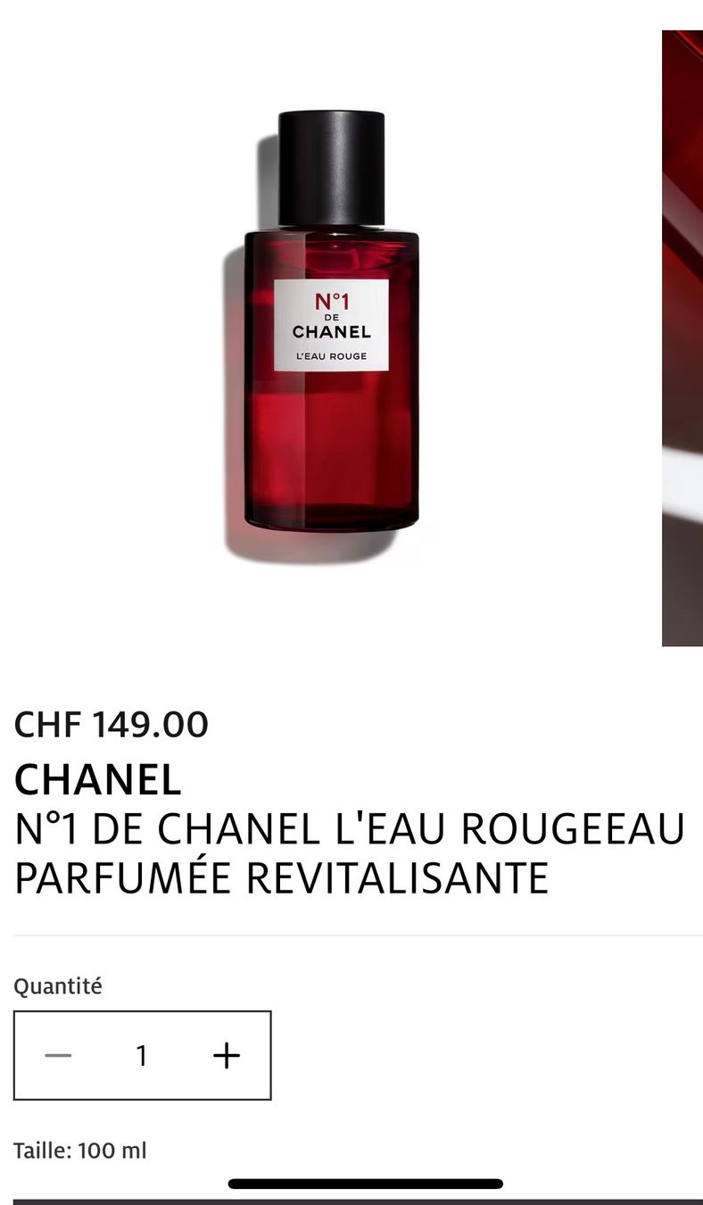 Chanel Parfum & Eau de Toilette: Chanel No 1 Eau Rouge neuve 100ml – Neu und originalverpackt aus Gland von TallyEva 1