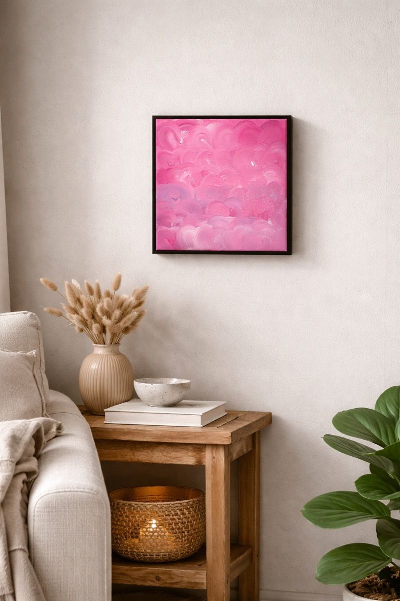 Dipinti: Modernes abstraktes Gemälde in Rosa - Ein Blickfang! – Nuovo (secondo la descrizione) da Kriens venduto da ala_5ll9
