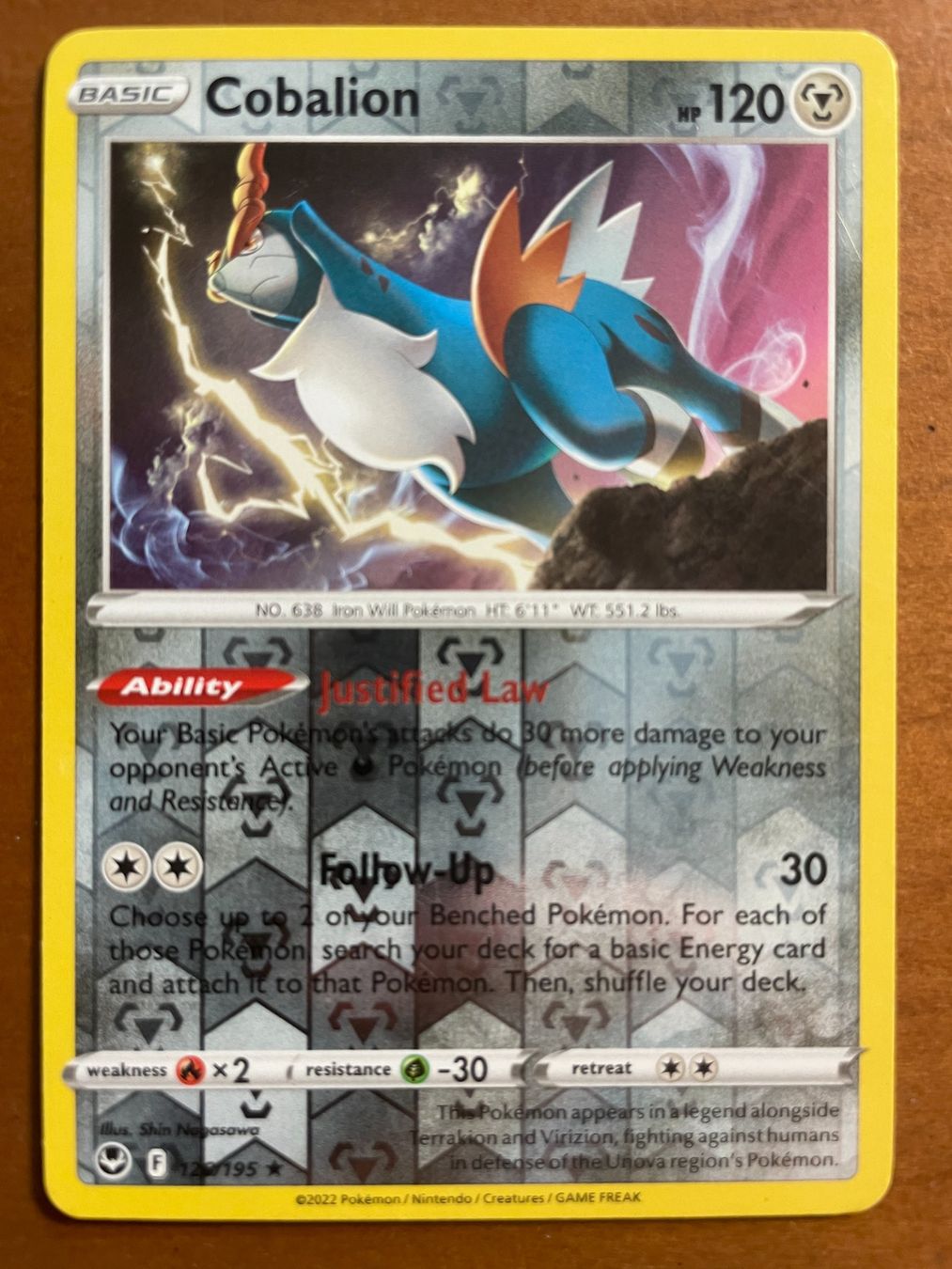 Pokémon Carte collezionabili: Pokemon Cobalion Reverse (Versand gratis) – Nuovo (secondo la descrizione) da Chur venduto da Angerson