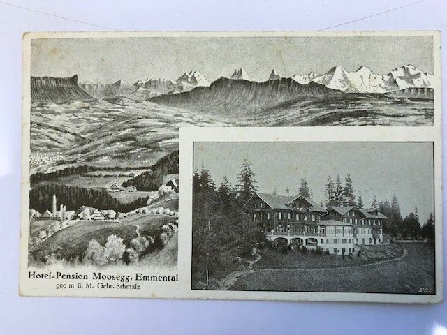 Cartoline postali: Emmenmatt, Moosegg von 1916 – Usato da Niederscherli venduto da Lucia16