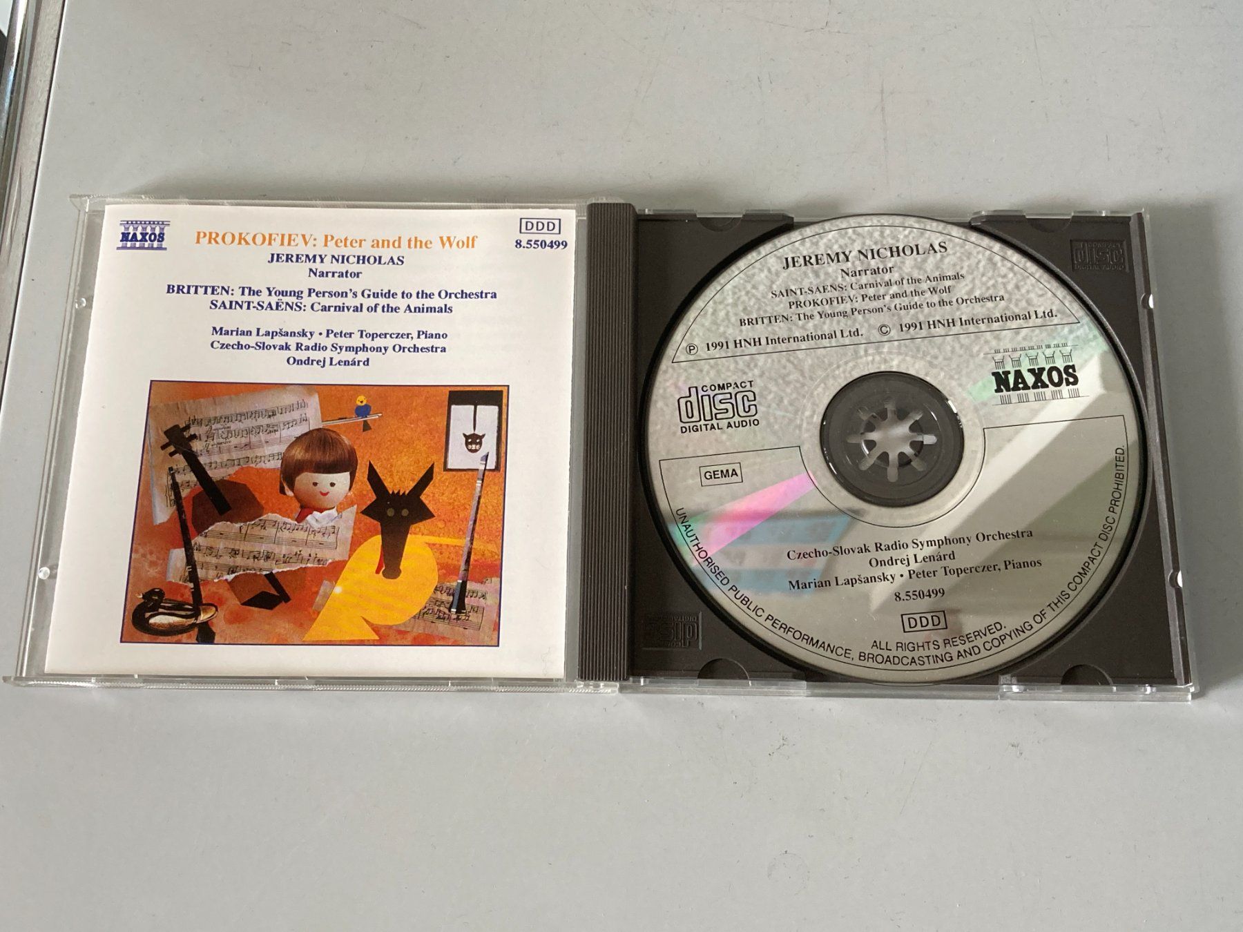 CDs: PROKOFIEV Peter und der Wolf CD BRITTEN SAINT-SAENS – Gebraucht aus Wiedlisbach von Andrisa