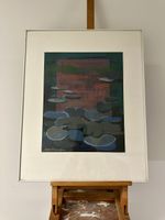 Pastel, nature,art moderne signé Favarger Lison,Suisse.
