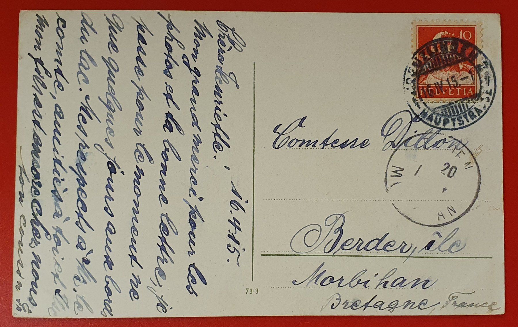 Cartoline postali: Kreuzlingen 1915 – Usato da Kreuzlingen venduto da Rschweiz1 1