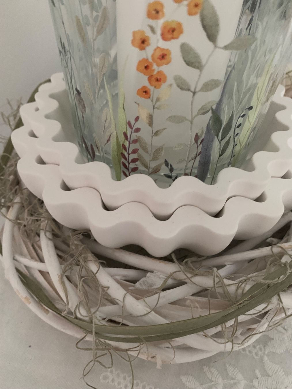 Tutte le decorazioni: Arrangement, Hand gemacht mit Windlicht – Nuovo (secondo la descrizione) da Diepoldsau venduto da Luxusdeko 5