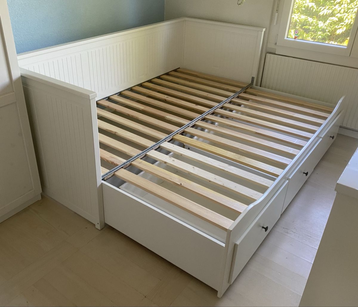 Betten: Hemnes Bett ausziehbar  – Gebraucht aus Münchringen von Asnuf 2