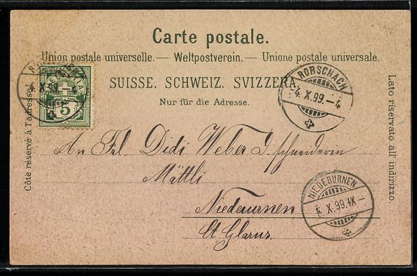 Cartoline postali: Litho Rorschach, Panorama, Hafen und Bah – Usato da Berlin venduto da bartko-reher 1