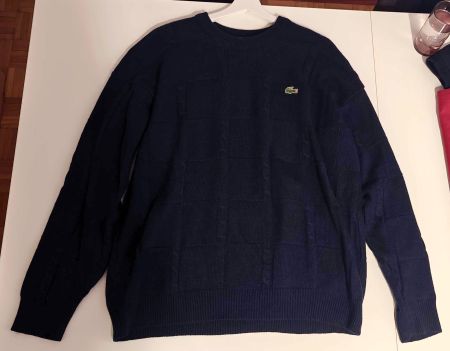 Pull Lacoste bleu marine