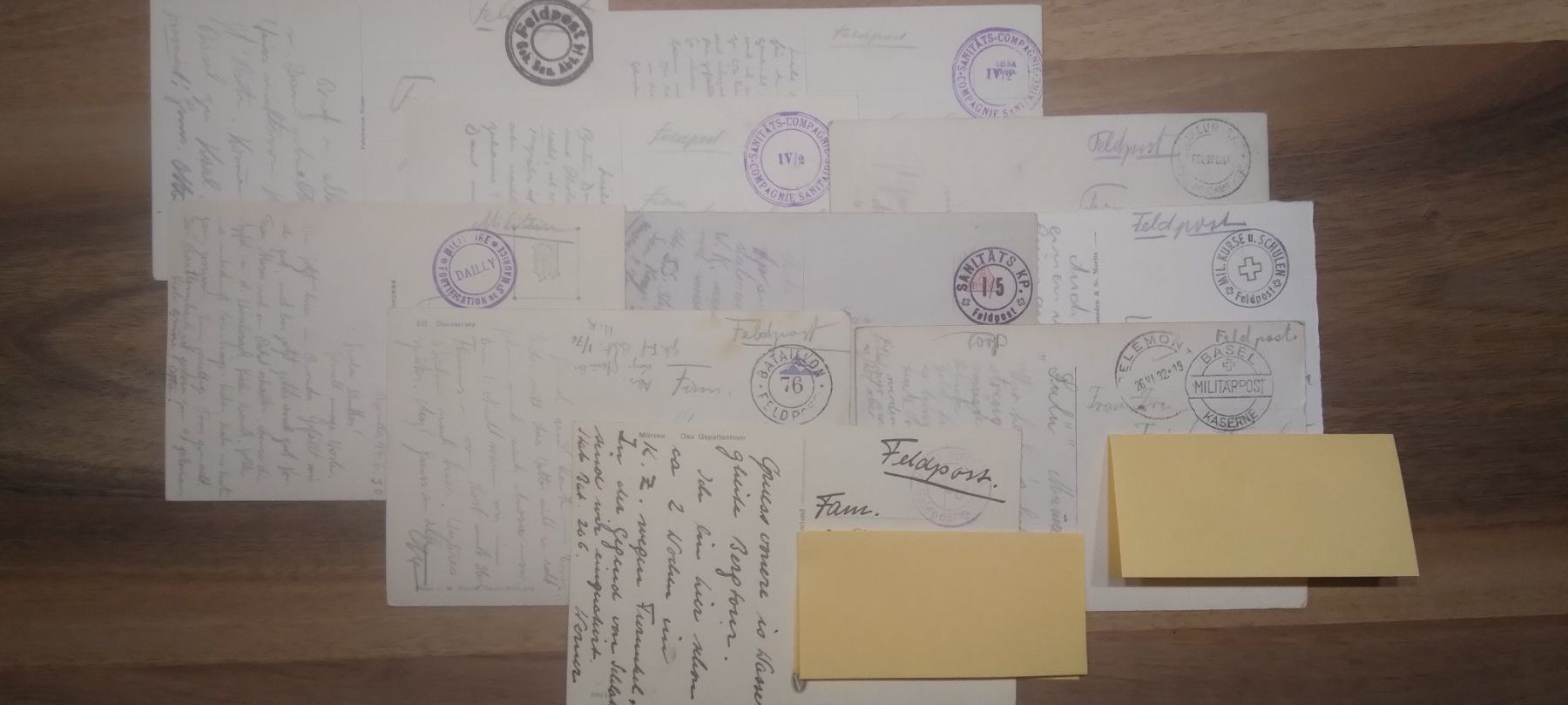 Armi bianche: Militär Feldpostkarten eines Soldaten, Versand möglich – Usato da Gächlingen venduto da Madi88