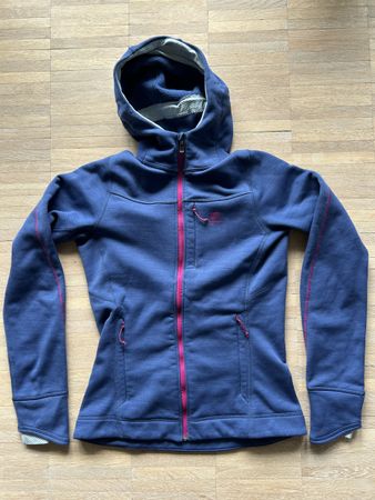 full Zip Hoodie Salomon Damen S blauviolett