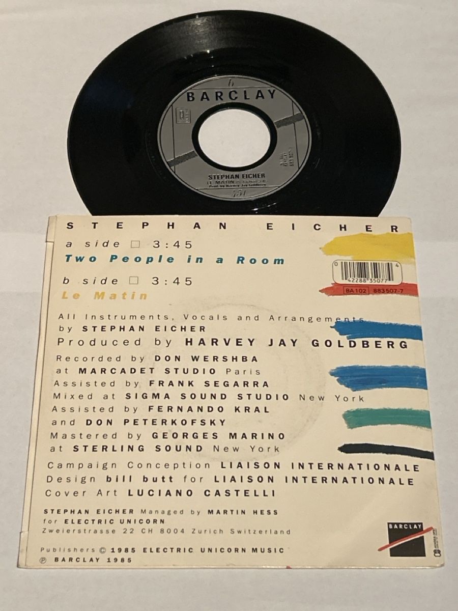Dischi in vinile: Stephan Eicher. 1985. Two People in a Room – Usato da Faulensee venduto da Mizuno06 1