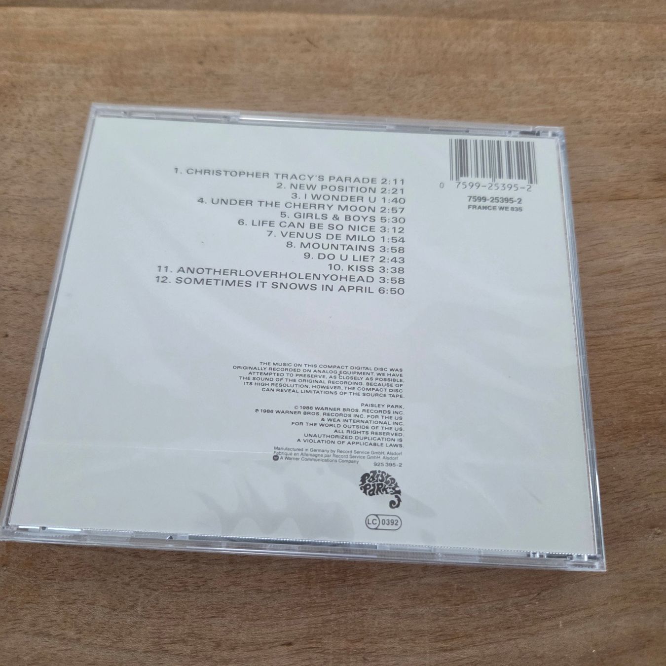 CDs: Prince - Parade - neu / originalverpackt - CD – Neu und originalverpackt aus Olten von clayrout 1