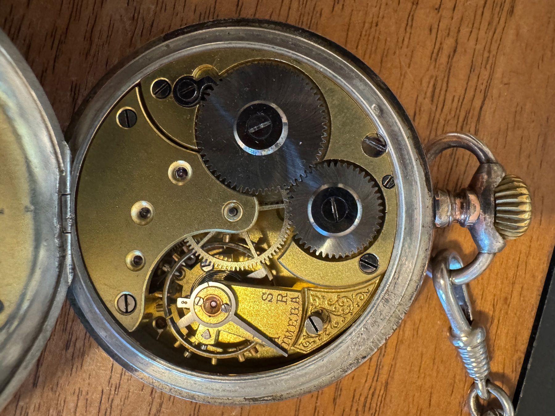 Omega Orologi: Alte Taschenuhr Omega mit Kette – Usato da Richterswil venduto da Schopf6 3