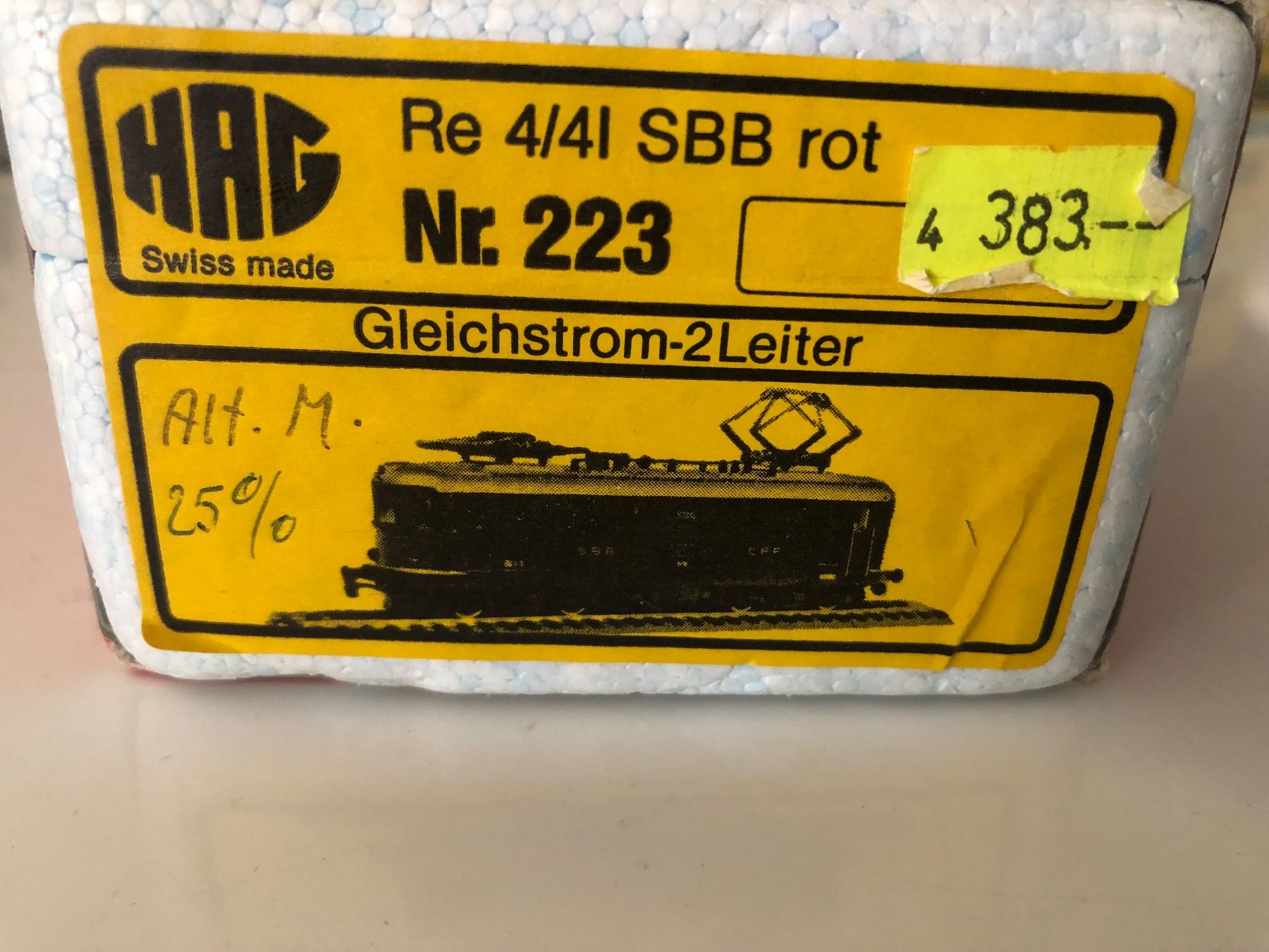 Hag Modellini di ferrovie: Hag 223 Lok wie neu – Usato da Ostermundigen venduto da Garmin03 6