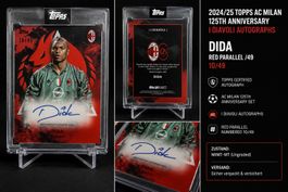 Topps Dida Auto /49 AC Milan 125th Anniversary 