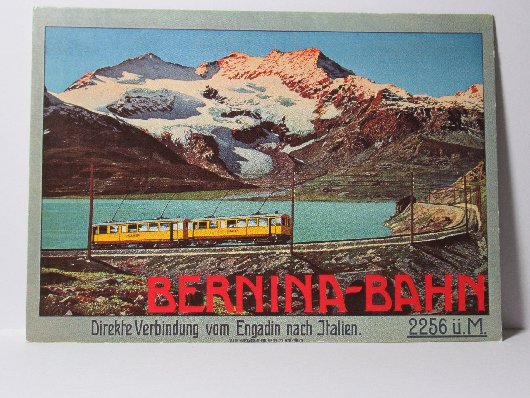Cartoline postali: Plakatmotiv , Bernina - Bahn – Nuovo (secondo la descrizione) da Grenchen venduto da Bluemchen1900