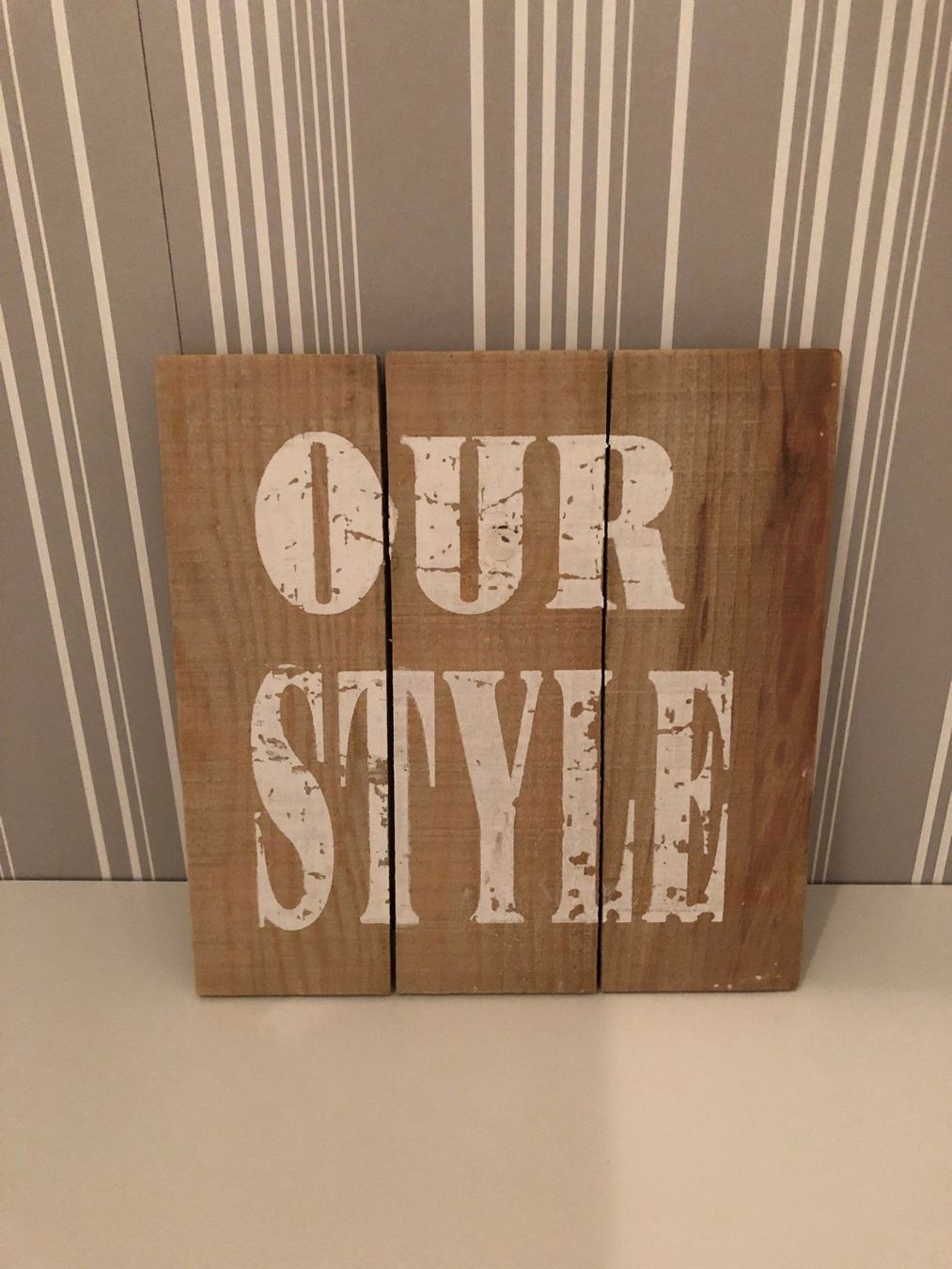 Insegne: Holzschild "Our Style" – Usato da Rüti ZH venduto da Jasna89
