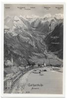 Flüelen Panoramakarte mit Gotthardbahn