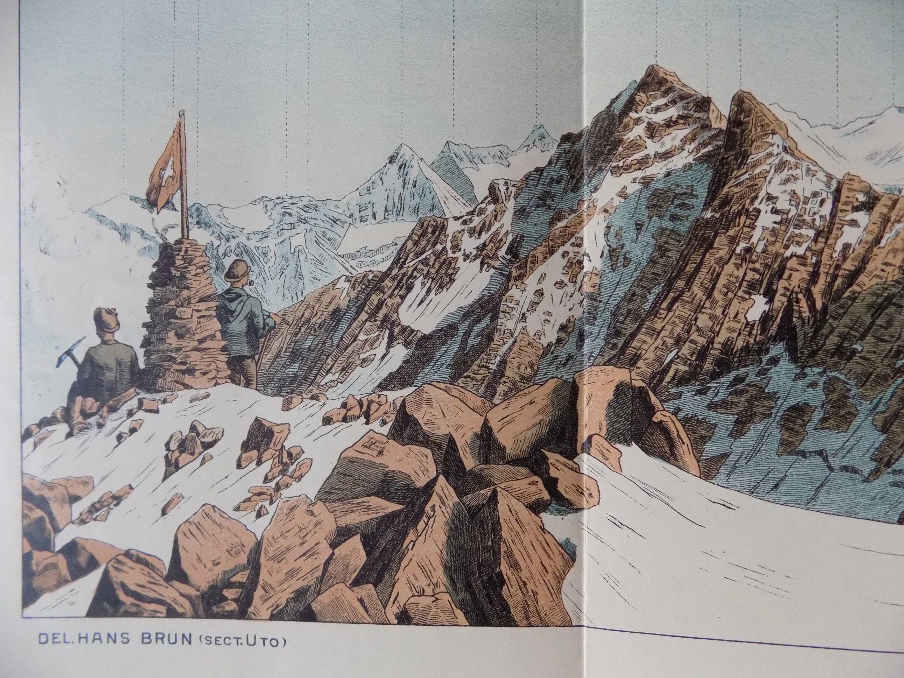 Stiche: Panorama Ausblick vom Dossenhorn – Gebraucht aus Risch von Antikfee 8