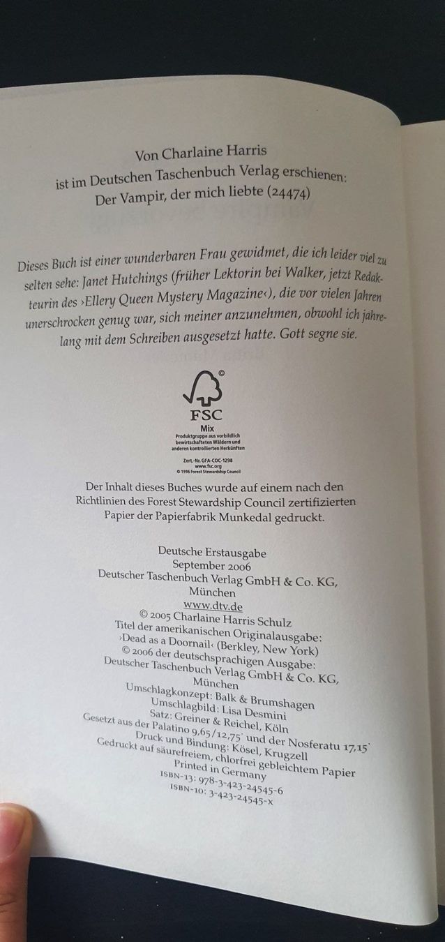Bücher: Vampire bevorzugt von Charlaine Harris – Gebraucht aus Langnau am Albis von jer_pm72 3