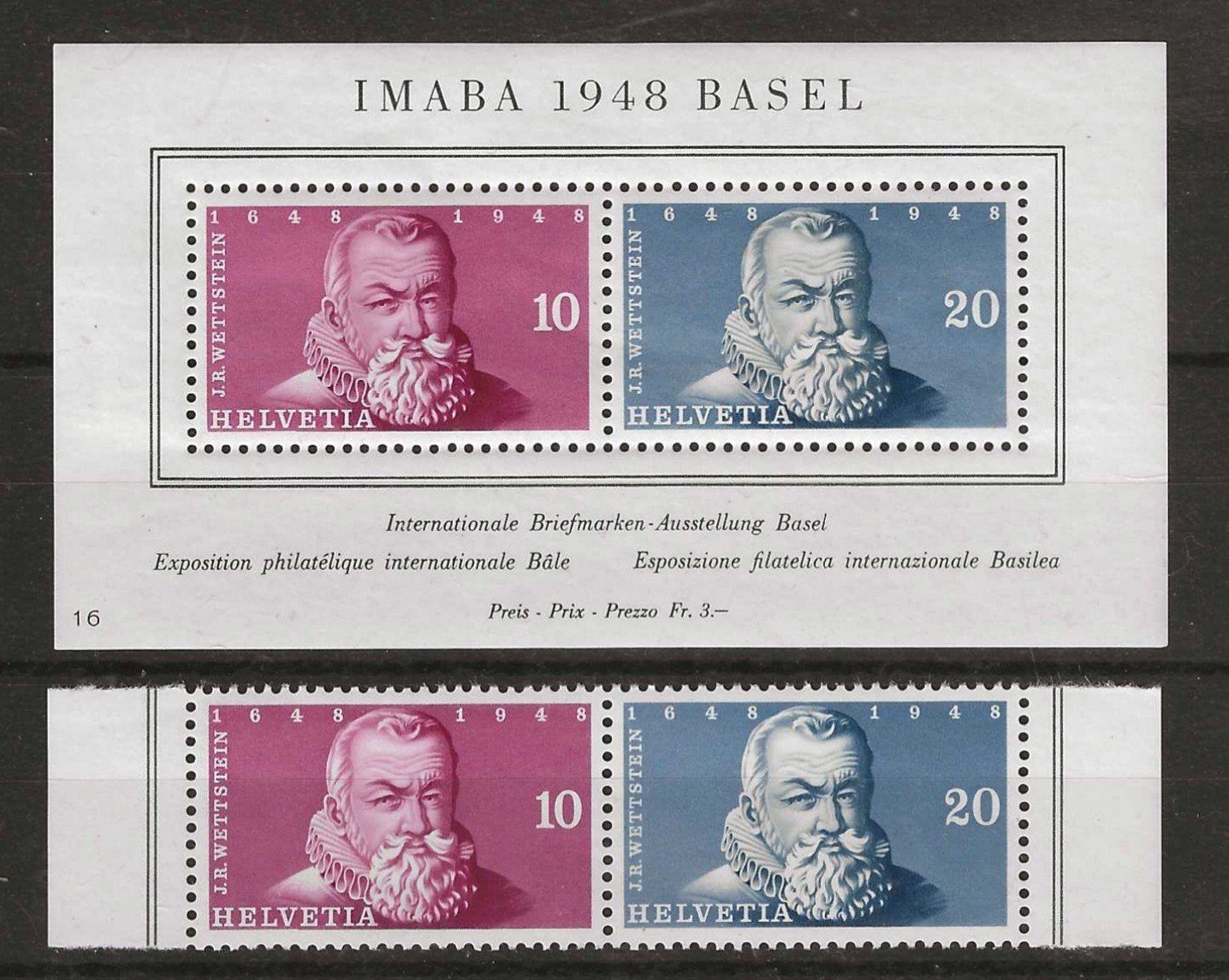 Tous les timbres: 1948 : Imaba Block + Einzelwerte , postfrisch ** – Neuf (Voir description) à Gümligen par Geniusbuy