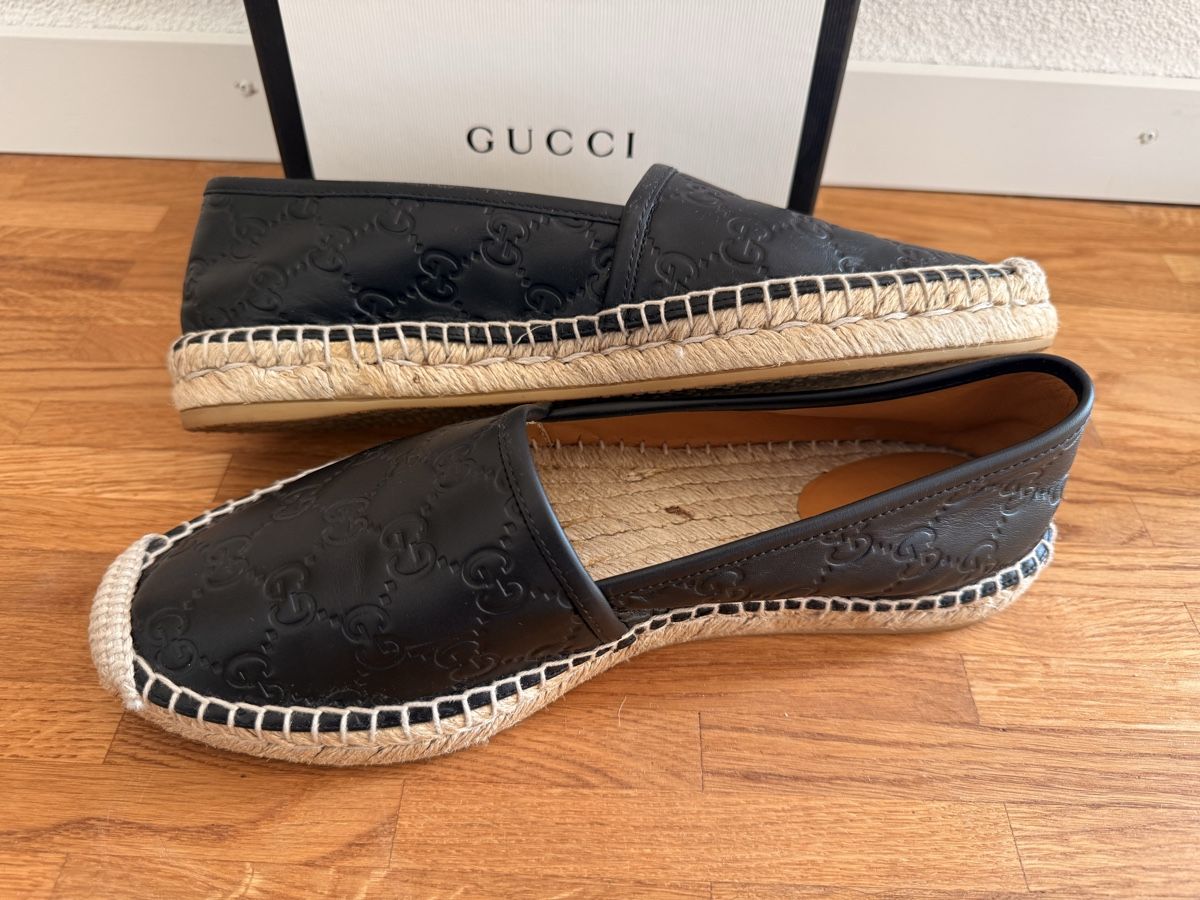 Gucci Damenschuhe: Gucci Espadrilles schwarz Leder Grösse 40 mit Box – Gebraucht aus Zürich von MaryPotter 3