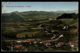 AK Schafhausen i. Emthl., Ort und Hügellandschaft